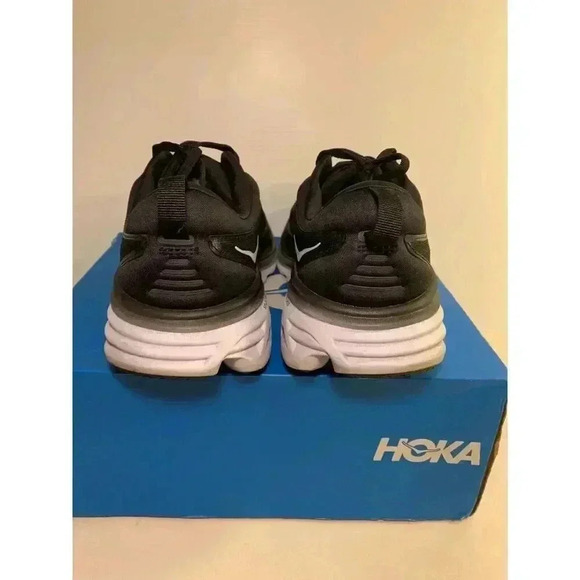 .1999 Hoka Bondi 8, Black/White, Mens Running Shoes-US 10 Mens - Picture 5 of 5